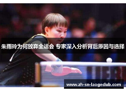 朱雨玲为何放弃全运会 专家深入分析背后原因与选择